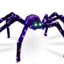 4.2FT Giant Spider Halloween Decorations Outdoor, 90 LEDs