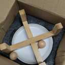 Petygooing White Raised/Elevated 15Slanted Ceramic Dog Bowl for Small Breeds,Tilted Anti Slip Pet Feeding Bowl,Food Water Dish with Stand for Cats and Small Dogs Puppy 13.5 OZ (5.1In / 1.7 Cups)