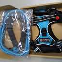 tobeDRI No Pull Dog Harness Adjustable Reflective Oxford Easy Control Dog Harness with A Free Heavy Duty 5ft Dog Leash (S (Neck: 13"-18", Chest: 17.5"-22"), Blue Harness+Leash)