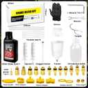 Brake Bleed Kit for Shimano, TEKTRO, TRP Hydraulic Disc Brakes, Bike Brake Bleed Kit with Brass Connector, 150 ML Mineral Oil Brake Fluid