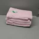 GLAMBURG Ultra Soft 4 Pack Oversized Bath Towel Set 27x54 inches, 100% Cotton Bath Towels, Highly Absorbant Compact Quickdry & Lightweight Towel, Ideal for Gym Travel Camp Pool - Pink