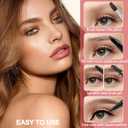 Eyebrow Pencil Kit, with Microblading Eyebrow Pen, Eyebrow Gel, Eyeliner, Eyebrow Brush, Eyebrow Pencils for Women, Waterproof, Smudge Proof, Long Lasting Makeup Formula - Soft Brown