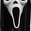 Adult Scream Mask | Classic Ghost Face Slasher, Horror Movie Killer Costume Accessory (One Size)
