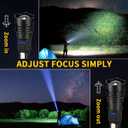 ZioeYiue Rechargeable Flashlights High Lumens, 7Mode Super Bright Flashlight Powerful, Adjustable Tactical Flash Light High Powered, LED Flashlights for Home Emergency Hunting Camping Essentials Gear