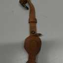 AirTag Dog Collar - Genuine Leather Dog Collar with Apple AirTag Holder and Metal Buckle - Smart GPS Tracking Pet Collars (Tawny, XS, 9"-12" Neck Fit)