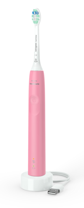 Philips Sonicare ProtectiveClean 4100 Electric Rechargeable Toothbrush, Plaque Control, Pastel Pink
