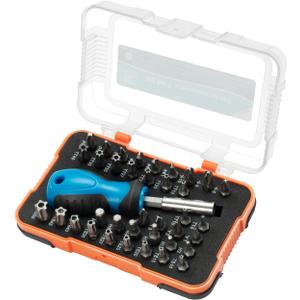 ROTATION 38-Piece 1/4 Bit Driver Screwdriver Bit Set with Portable Case, Chrome Vanadium Steel Multi Torq/Phillips/Torx/Triwing/Hex/Star