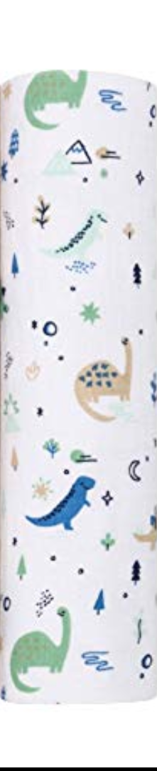 Muslin Swaddle Blanket Dinos Cool 1pk - Cloud Island Green/Blue Unisex 47x47