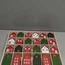 Christmas Wooden Advent Calendar With 24 PCS Calendar Houses To Fill Small Gifts Christmas Tabletop Decoration