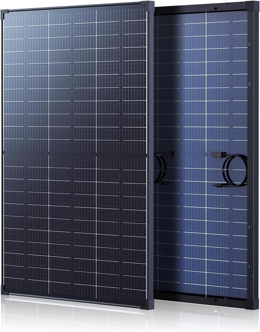 120W Bifacial Solar Panel, N-Type 16BB, Anti-Shade, for RV Off-Grid