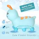 INPANY Bouncy Caterpillar Horse Hopper for Toddlers - Kids Inflatable Bouncing Horse Hopper, Ride on Animal Toys, Birthday Gift for 2 3 4 Year Old Boy Girl