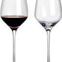 ACHEER Long Stem Crystal Bordeaux Red Wine Glasses Set of 2,Large 20 Oz, Hand Blown,Lead-Free, Clear, Crystal Wine Glass, Gift Box,-Perfect present for any Occasion,Gift for Men,Women