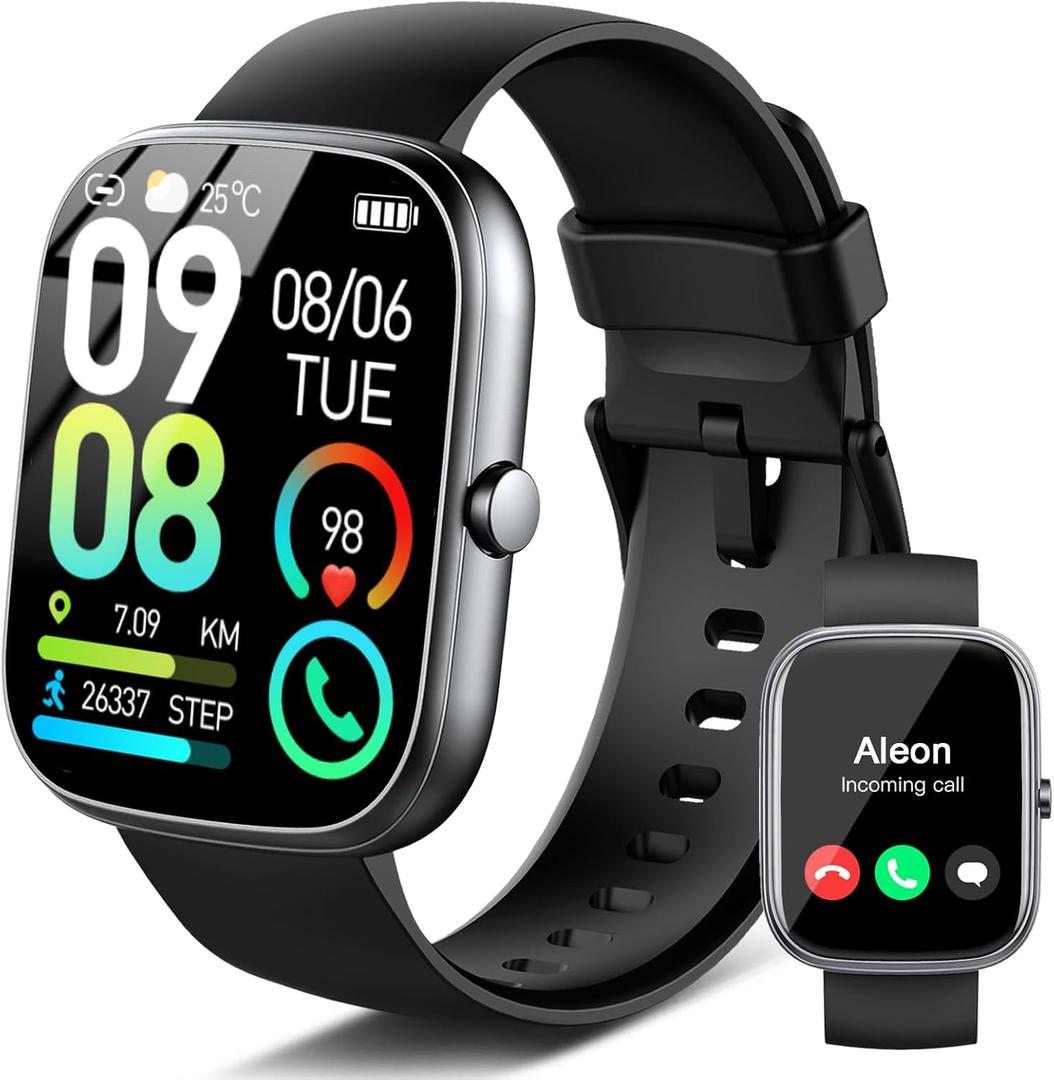 Smart Watch (Answer/Make Calls), 1.91"HD Smartwatch for Men Women Heart Rate/Sleep Monitor/Pedometer, 2026 New Fitness Watch with 113+ Sport Modes, Activity Tracker IP68 Waterproof for Android iOS