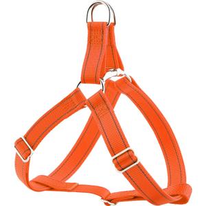 Plutus Pet Step in Dog Harness, Reflective, Adjustable, and Secure with Metal Buckles, Quick Fit Dog Harness for Puppy, Small, Medium and Large Dogs, Orange, XS