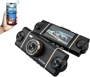 4 Channel Dash Cam for Cars Front Rear Inside & Left Right,360° Dash Cam Front Rear Inside & Left Right, 4K+1080P*3 FHD Car Camera, 5GHz WiFi & App Control,24H Parking Mode,G-Sensor,Loop Recording