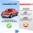 in-Channel Window Rain Guards Fit for Dodge RAM Crew Cab Mega Cab 2009-2018 Rain Guard Big Horn Extra Durable Window Deflectors Truck Window Vent Visors Vent Shades Exterior Car Accessories