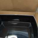 IRIS USA Cat Litter Box XX-Large Open Top with High Sided Walls Tall Scatter Shield Scoop Included Easy Clean Plastic Pan for Big Cats Kittens Multi-Cat Households 30"L x 20"W x 14"H Black