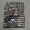 Rouen Mens Golf Shirt Moisture Wicking Dry Fit Performance Stripe Casual Collared Short Sleeve Golf Polo Shirts for Men (Medium)