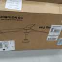 52 Ceiling Fans with Lights and Remote Control, Outdoor Ceiling Fan with Lights High CFM Quiet 3 Blade Wood Walnut Ceiling Fan, Bronze Gray