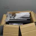 LAATOOREE Nightstands Set of 2, Small Side Table, Bedside Table with Fluted Door, Solid Wood Feet; Modern MidCentury End Table for Bedroom, Small Space (Black)