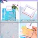 Woeoe 2 Pack Waterproof Plastic Handbag Clear Tote Bags Transparent Shopping Work Travel Tote Bags for Women