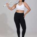 ZeroBound Women's High Impact Sports Bra Criss-Cross Back Full Coverage (White)