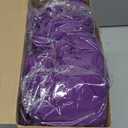 VitalCozy 100 Pcs Spandex Chair Sashes with Heart Shaped Buckle Slider Stretch Chair Cover Band Universal Elastic Ties for Wedding Banquet Event Party Decoration(Purple)