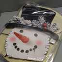 Beeveer 3 Pcs 19.68"h Christmas Snowman Porch Sign Wooden Porch Decor Winter Snowman Front Door Welcome Standing Sign Farmhouse Home Christmas Wall Hanging Decorations Yard Outdoor