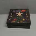 PliMook Christmas Tree Topper Lighted with 6 Patterns Projector, Christmas Tree Star Topper Built-in 3D Glitter LED Rotating Lights, Gold Tree Topper Christmas Decoration for Xmas Party Holiday