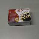 Clear Warm White Christmas Tree Lights - 20 ft String of 105 Incandescent Mini Bulbs Multifunctional Lighting Modes, for Decorative, Bedroom, Outdoor, Xmas Twinkle Lights with Green Wire Total 21.6 ft