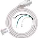 ELEGRP 0651515LY L15515 L22515 14AWG LCDI Power Cord Plug for A/C Air Conditioner, E250451 UL Certified, 7.5FT Leakage Current Detection Interrupter Replacement, 120V 15A 1800W 60Hz NEMA 5-15P, 1 Pack