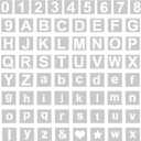 WISYOK 2 Inch 65 Pcs Letter Stencils and Numbers, Reusable Plastic Alphabet Art Craft Templates for Wood, Wall, Fabric, Rock, Signage,Cake,DIY
