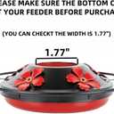 2 Pack Hummingbird Feeder Base Replacement Part Accessories Set - Includes 2 Pcs Bottom Base, Moat Hooks, Seal Rings, Brushes and Hanging Ropes (2, Black)