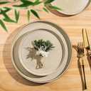 AmorArc Ceramic Dinnerware Sets, Handmade Reactive Glaze Stoneware Plates and Bowls Sets,Highly Chip and Crack Resistant | Dishwasher & Microwave Safe Dishes Set, Service for 6 (18pc)