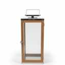 HD 16in Metal/Wood Lantern