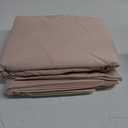 Amazon Basics Lightweight, Breathable Microfiber 4-Piece Bed Sheet Set with 14-Inch Deep Pockets, Full, Blush Pink, Solid