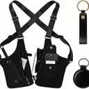 Double Shoulder Armpit Bag, Premium Leather Adjustable Underarm Shoulder Bag with Adjustable Strap Anti Theft Pickpocke