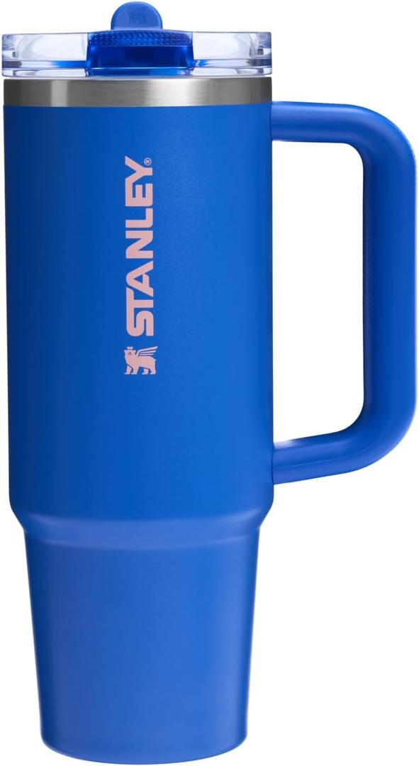 STANLEY Quencher ProTour Flip Straw Tumbler with Leakproof Lid 30 oz | Built-in Straw and Handle | Cup Holder Compatible for Travel | insulated Stainless Steel Cup | BPA-Free | Royal Blue