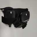 Running Belt with Water Bottles(2 x 175ML), Hydration Belt Waterproof Waist Pack Bag Fits iPhones Adjustable Sports Waist Pouch for Marathon Running Hiking Cycling (Black)