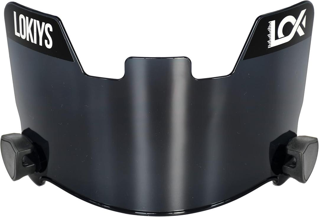 Football Visor - for Youth Football Helmets & Adult Football Helmets (Black)