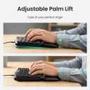 Nulea Ergonomic Split Keyboard, Wired Natural Typing Keyboard with Integrated Palm Rest for Wrist Pain Relief, 2-in-1 Type C&Type A Plug for Mac,Windows,Office & Home,Black