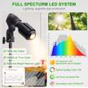 Spot Lights Indoor Tall, 22-63.5 Adjustable Tripod & 10W E26 Replaceable 15 to 60 Zoomable Floor Spotlight Indoor, Dimmable 6000K Up Light with Remote, Aluminum Plant Grow Light, Black