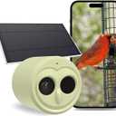 5G Bird Watching Camera, Hibird Smart AI Identify and Auto Capture 10000+ Bird Species IP66 Mini Wireless Watching Camera with Solar Panel, Ideal Gift for Birds Lover