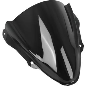 Motorcycle Windscreen Windshield Replacement for Yamaha YZFR6 YZF R6 YZF-R6 2017-2025 YZFR7 YZF R7 YZF-R7 2021-2025 PC Windscreen Double Bubble (black)