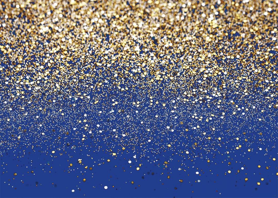 SJOLOON Blue Glitter Backdrop Royal Photo Backdrop for Birthday Party Decoration Graduation Studio Props 12558 (7x5FT)