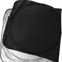 Qtqgoitem 150 x 70cm Front Window Sun Shade Cover Mesh Sunshade UV Protection for Car (Model: 138 15d e98 d17 1dc)