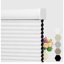 Cellular Shades Cordless, Blackout Cellular Window Blinds, Pull Down Blackout Blinds Honeycomb Indoor Windows Shades for Home Office Bedroom, Easy to Install, White,52" W x 72" H