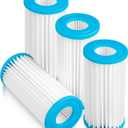 4 Packs PA0140 Micron Cartridge Water Polishing Filter Replacement for Marineland Magnum Canister Filters ML90770, Fit for Polishing Internal Canister Filter ML90770