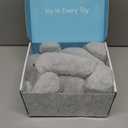 IKASA Elephant Stuffed Animals Plush Toys,10" Cute Plushie Soft Cuddly Plushy Fluffy Toy, Gifts for Family Kids Girls Boys (Medium, Light Gray Elephant)