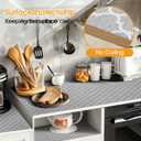Shelf and Drawer Liner for Kitchen Cabinets Non-Adhesive, Strong Grip Non-Slip Thickened Cabinet Liners for Shelves, Waterproof Mats for Dresser Cupboard, Gray, 23 in x 20 Feet, 23.6"W x 236"L